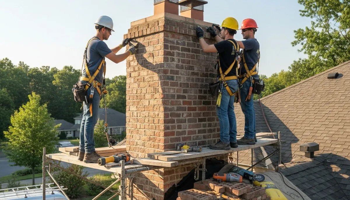 Spokane, WA chimney repair for damaged siding and weathered exterior on a local home