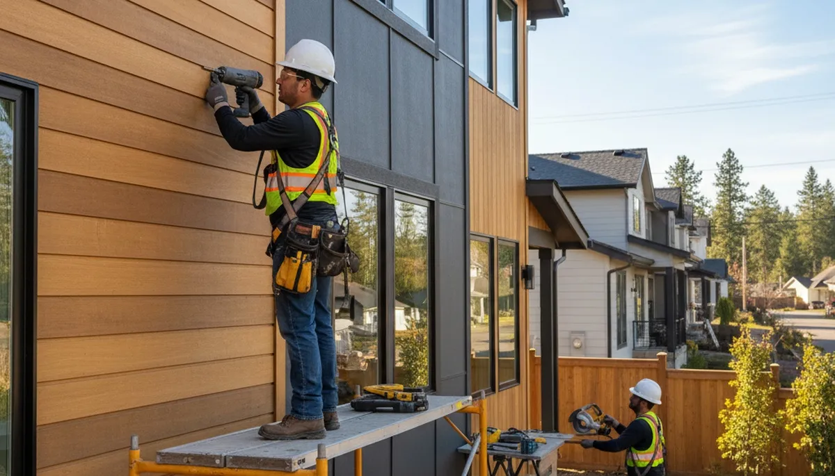 Vinyl siding installation in Spokane, WA for a professional home exterior upgrade