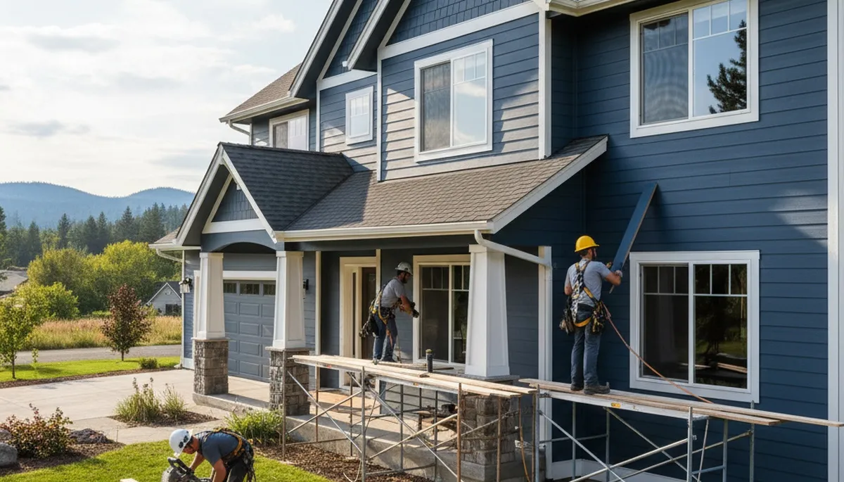 Vinyl siding installation in Spokane, WA for a home exterior upgrade and weather protection