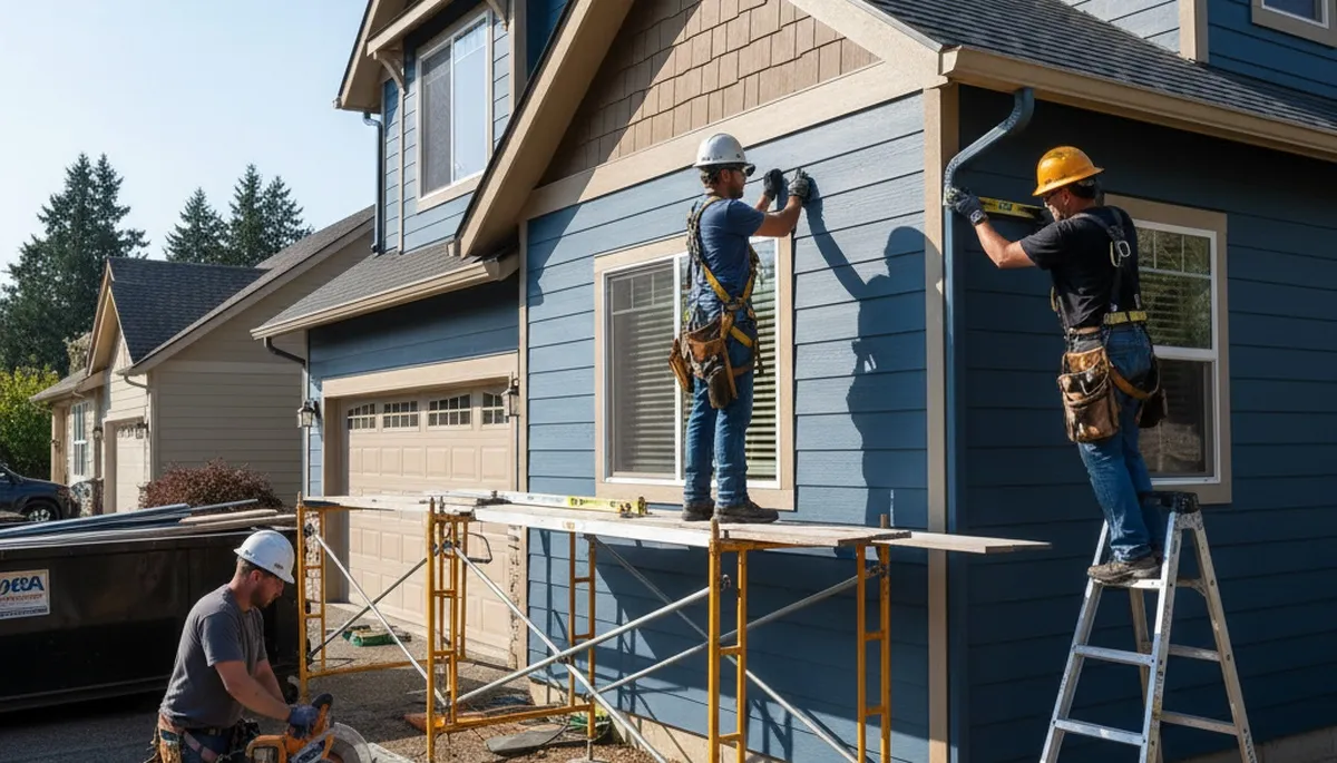 Siding installation by Spokane, WA vinyl siding contractor